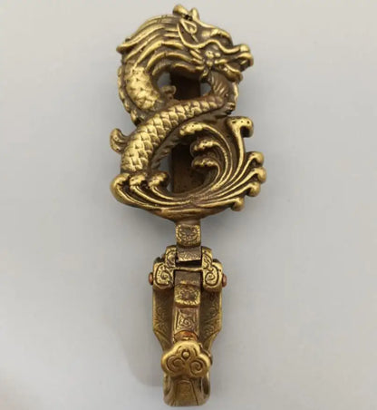 China brass belt buckle crafts statue