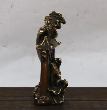 China brass carp leaped over dragon gate crafts statue