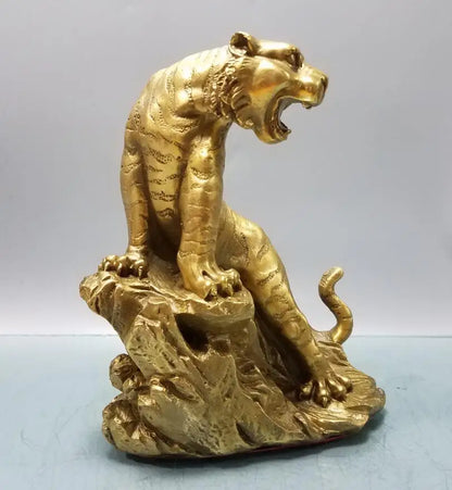 China brass climb mountains Tiger crafts statue