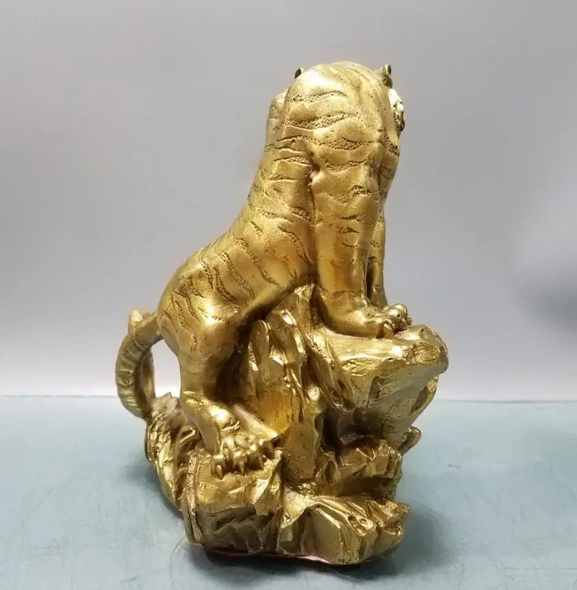 China brass climb mountains Tiger crafts statue