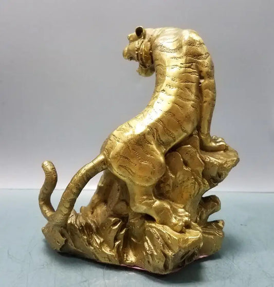 China brass climb mountains Tiger crafts statue