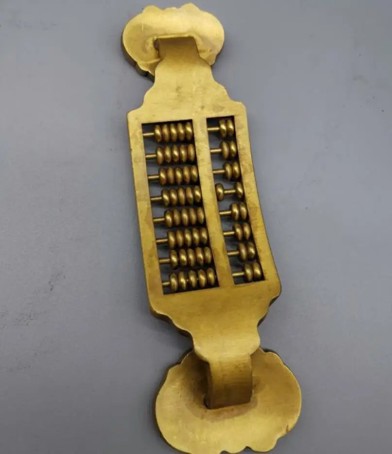 China brass cloisonne Ruyi abacus crafts statue