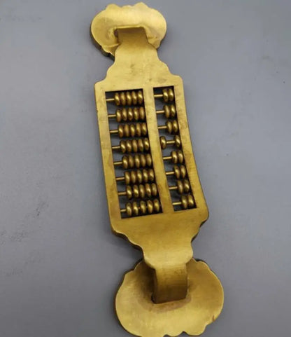 China brass cloisonne Ruyi abacus crafts statue