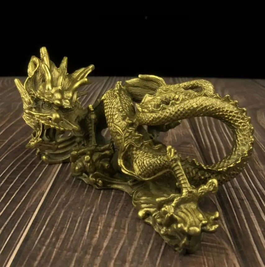 China brass dragon crafts statue