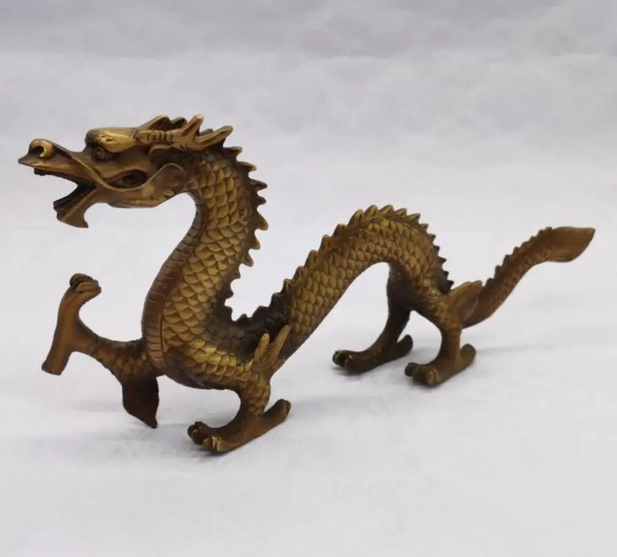 China brass dragon crafts statue