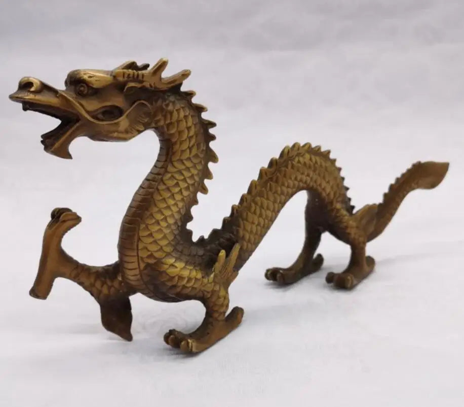 China brass dragon crafts statue