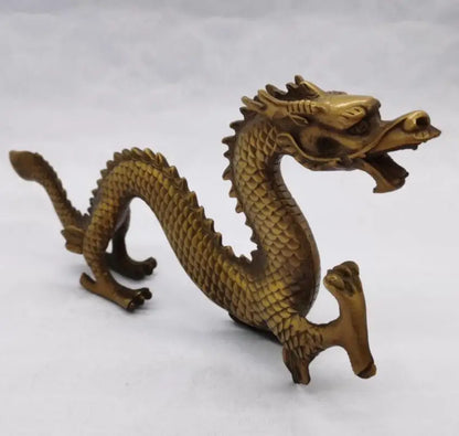 China brass dragon crafts statue