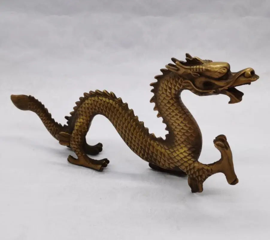 China brass dragon crafts statue