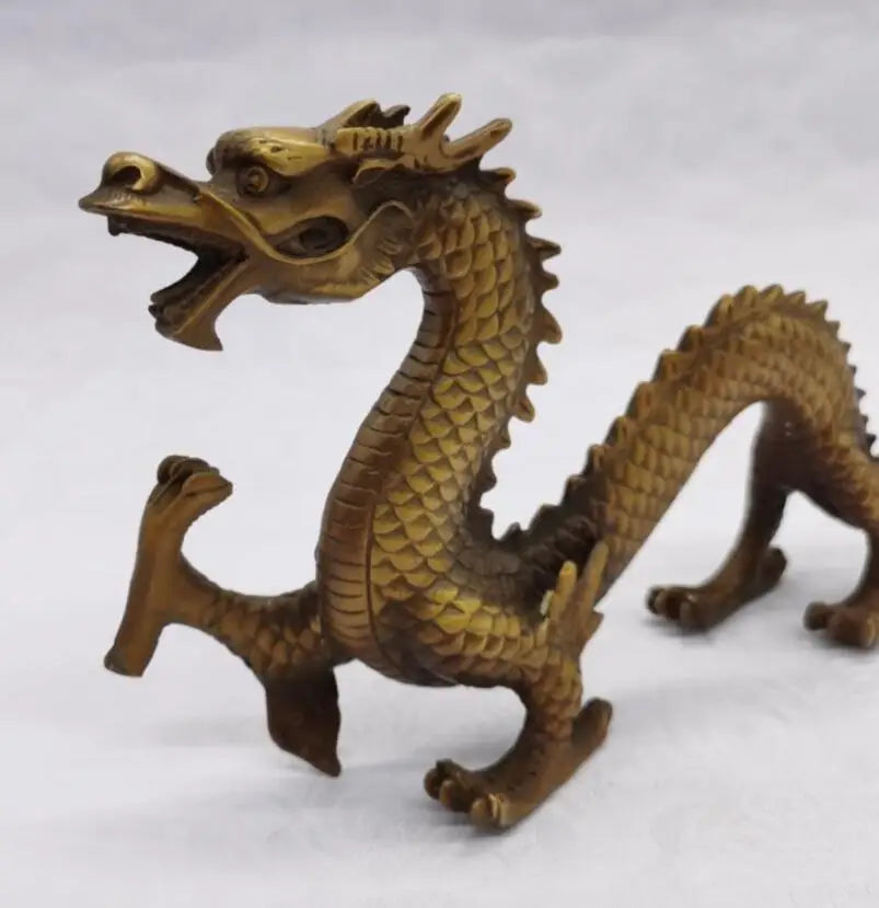 China brass dragon crafts statue