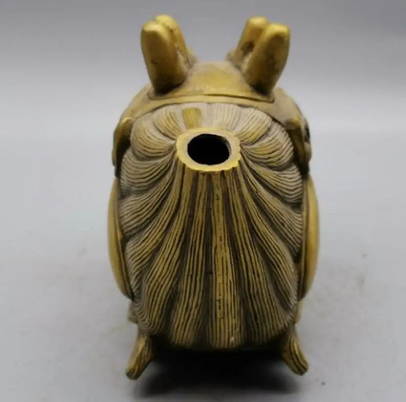 China brass dragon head teapot crafts statue