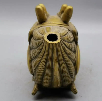 China brass dragon head teapot crafts statue