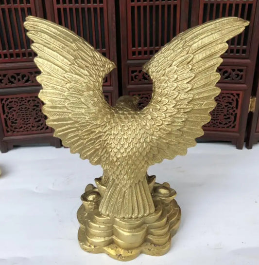 China brass eagle crafts statue