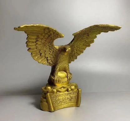 China brass eagle small crafts statue