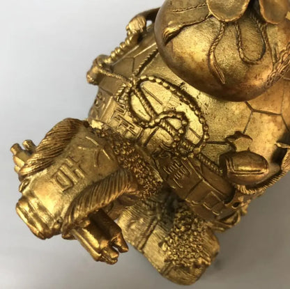 China brass eight treasures dragon turtle crafts statue