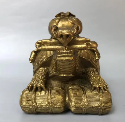 China brass eight treasures dragon turtle crafts statue