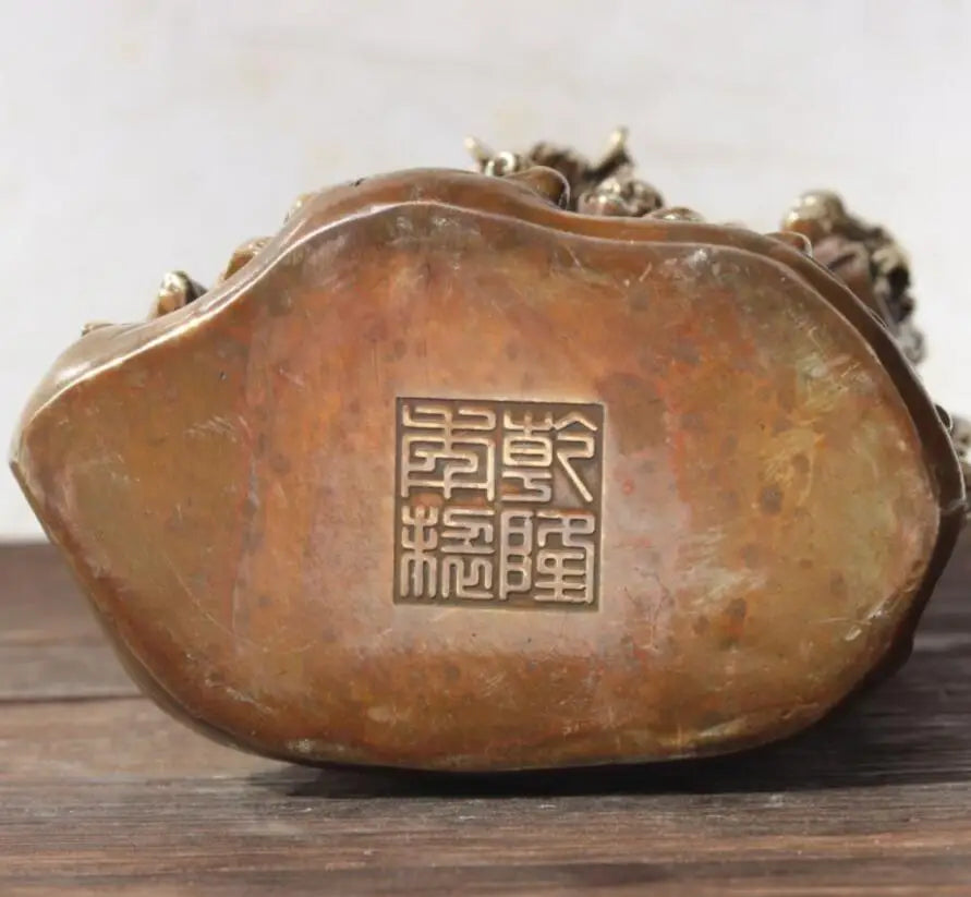 China brass eighteen Rohan Buddha crafts statue
