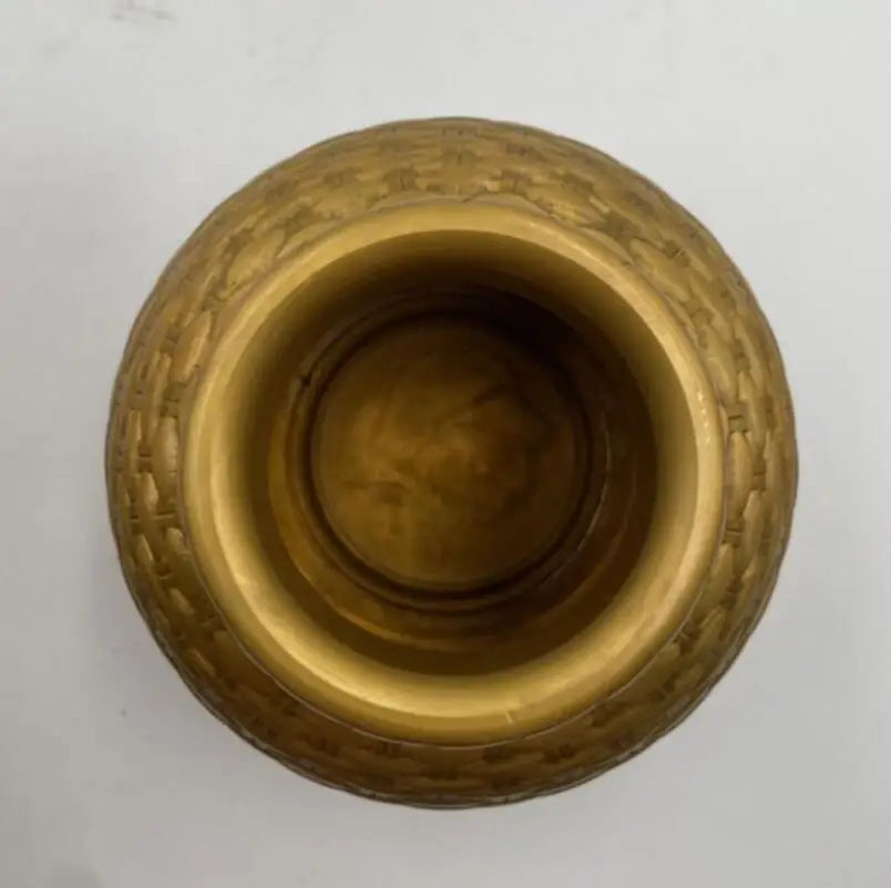 China brass fish basket crafts statue