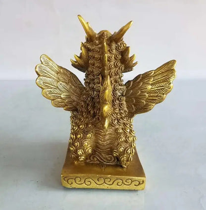 China brass fly Kirin crafts statue