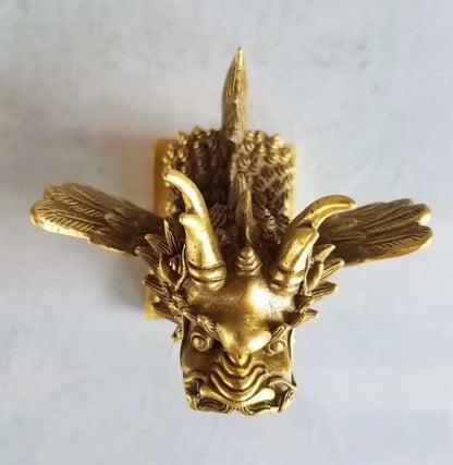 China brass fly Kirin crafts statue