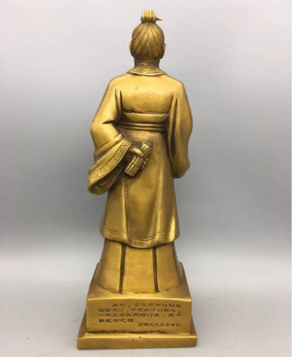 China brass god doctor Bian Que crafts statue