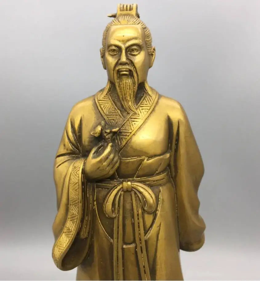China brass god doctor Bian Que crafts statue