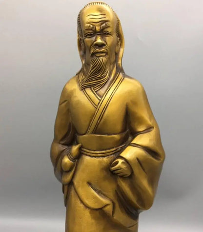 China brass god doctor medicine king Hua tuo crafts statue