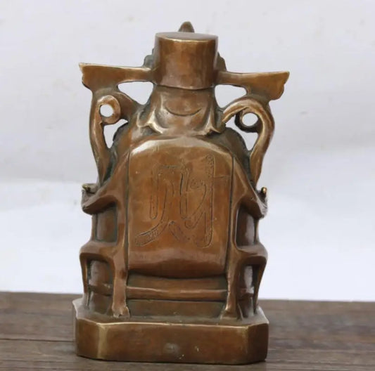 China brass god wealth Bring money and wealth statue