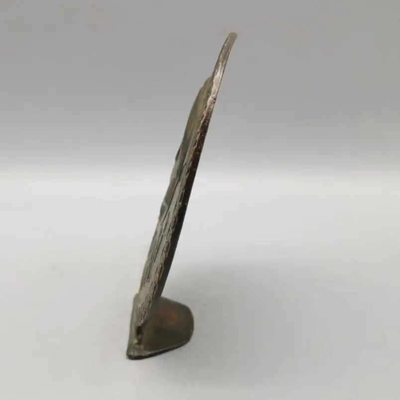 China brass great leader Mao Zedong Commemorative badge crafts statue