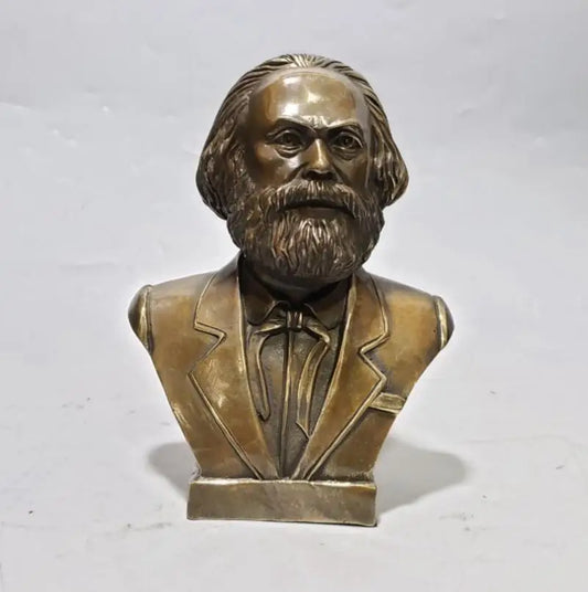 China brass great man Head portrait crafts statue