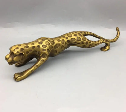 China brass leopard crafts statue
