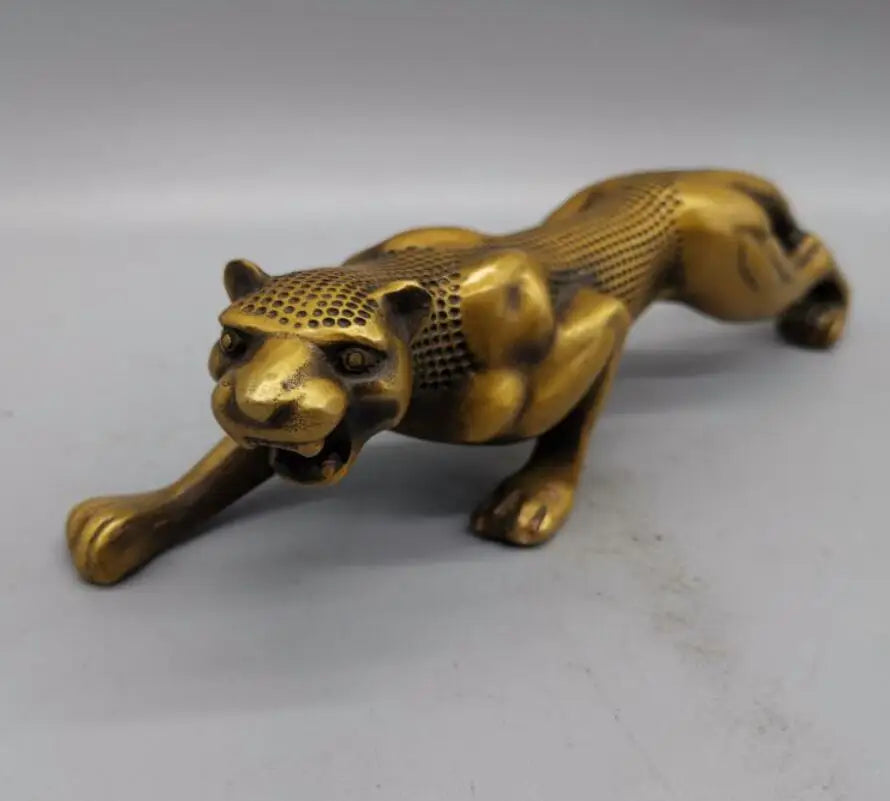 China brass leopard crafts statue