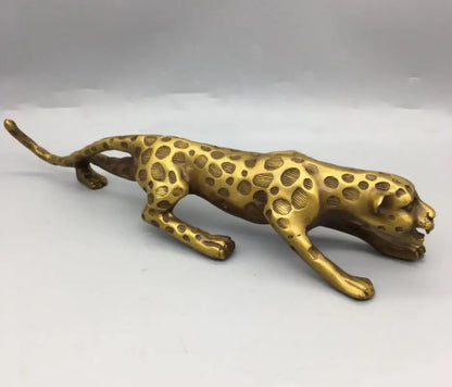China brass leopard crafts statue