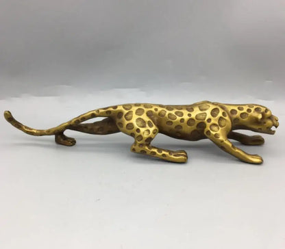 China brass leopard crafts statue