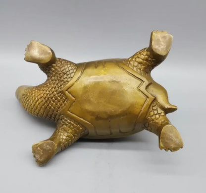 China brass longevity tortoise crafts statue