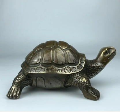 China brass longevity tortoise crafts statue