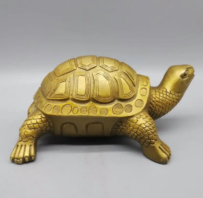 China brass longevity tortoise crafts statue