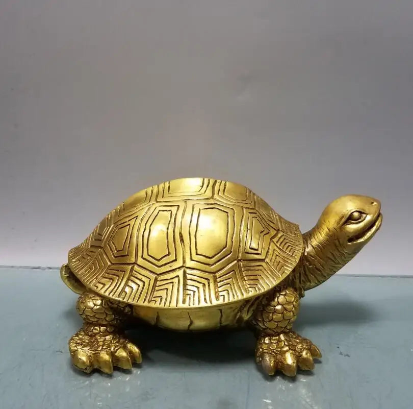 China brass longevity turtle crafts statue