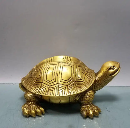 China brass longevity turtle crafts statue