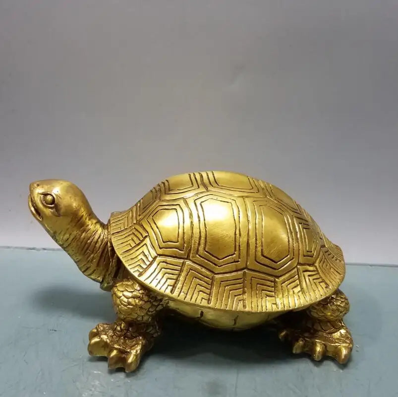 China brass longevity turtle crafts statue