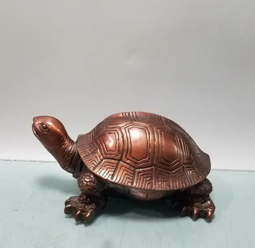 China brass longevity turtle crafts statue