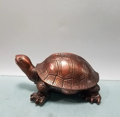 China brass longevity turtle crafts statue