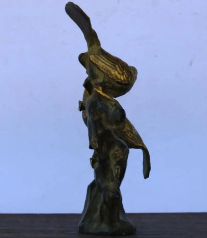 China brass magpies Double happiness rimmon crafts statue
