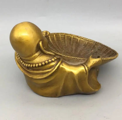 China brass maitreya Buddha crafts statue
