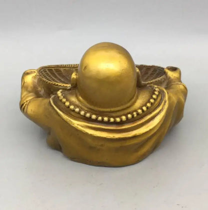China brass maitreya Buddha crafts statue