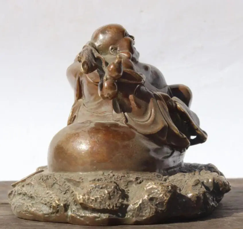 China brass maitreya Buddha crafts statue
