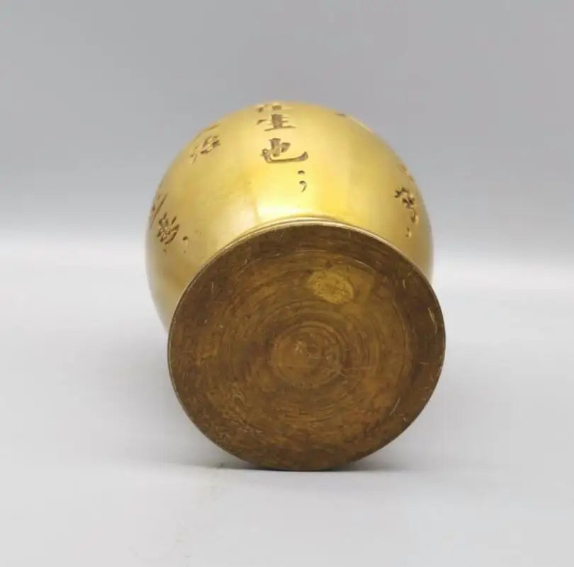 China brass medicine tank crafts statue