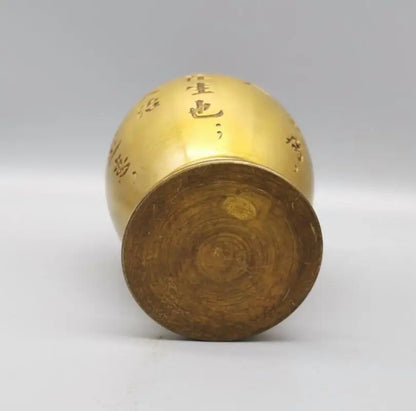 China brass medicine tank crafts statue