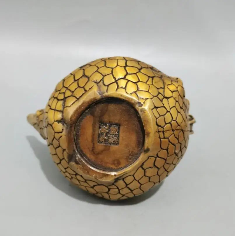 China brass monkey pine flagon crafts statue