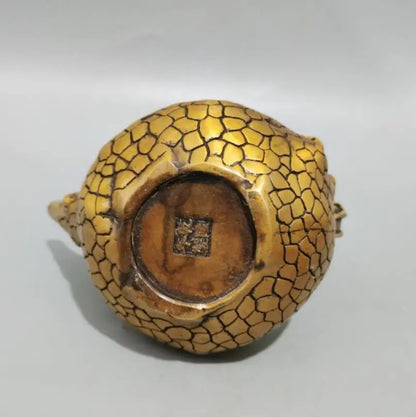 China brass monkey pine flagon crafts statue