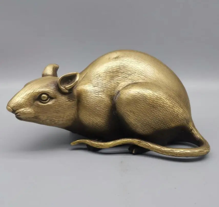 China brass mouse crafts statue